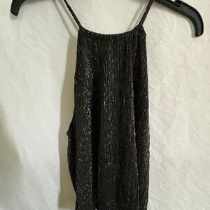 WOMEN SPARKLY BLACK TOP